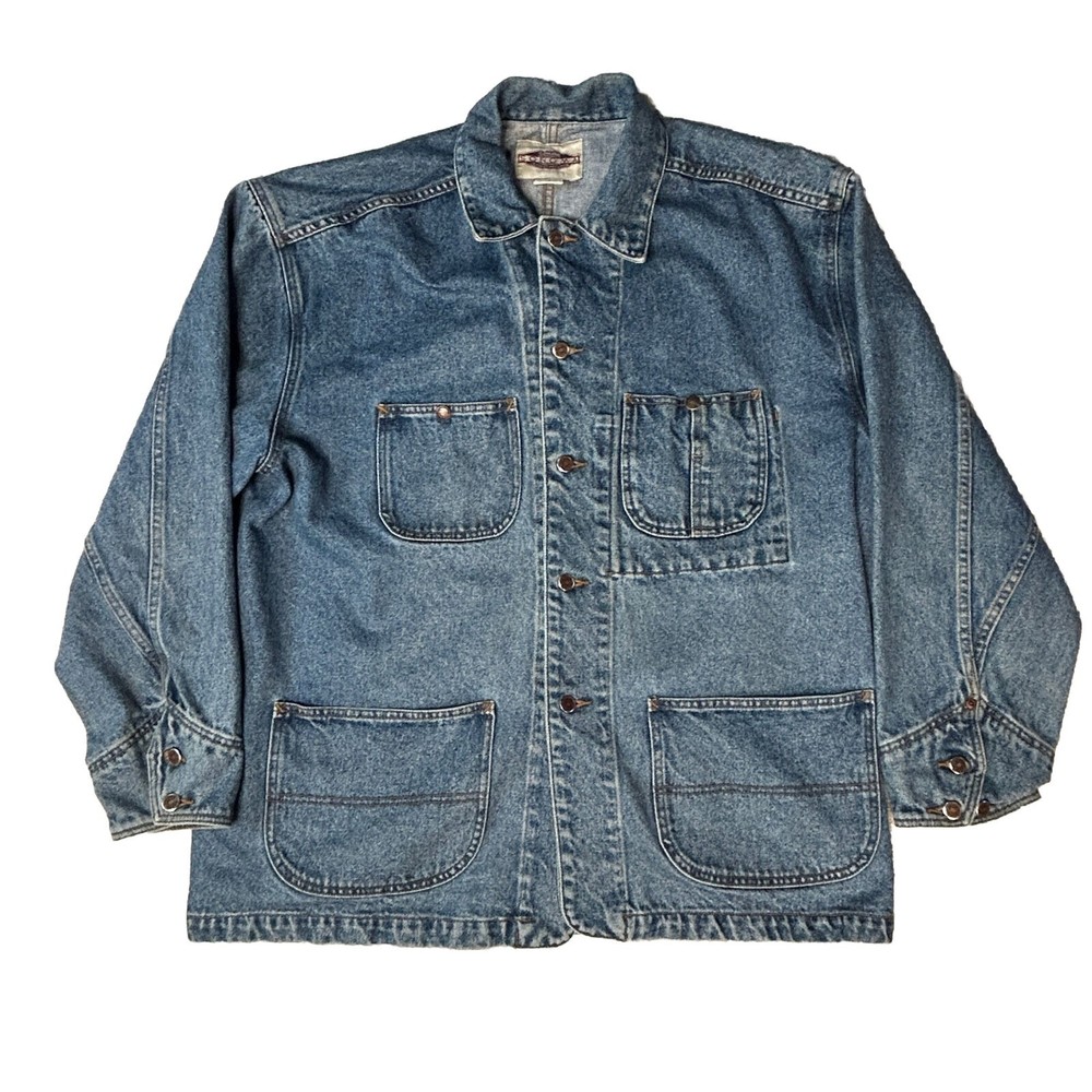 Vintage Sonoma Denim Jacket Chore Barn Coat Womens XL
